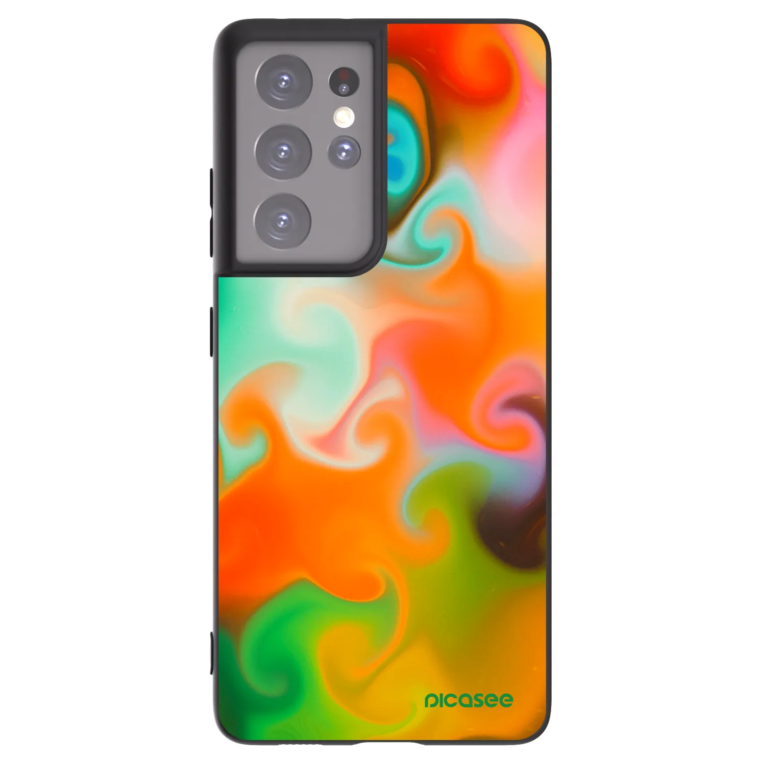Picasee husă neagră din silicon pentru Samsung Galaxy S21 Ultra 5G G998B - Juice