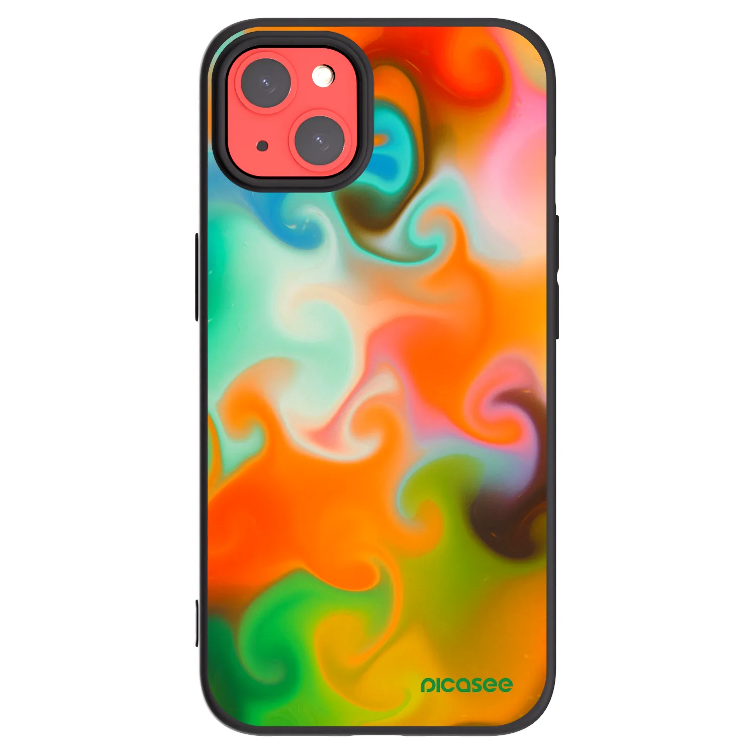 Picasee husă neagră din silicon pentru Apple iPhone 13 - Juice