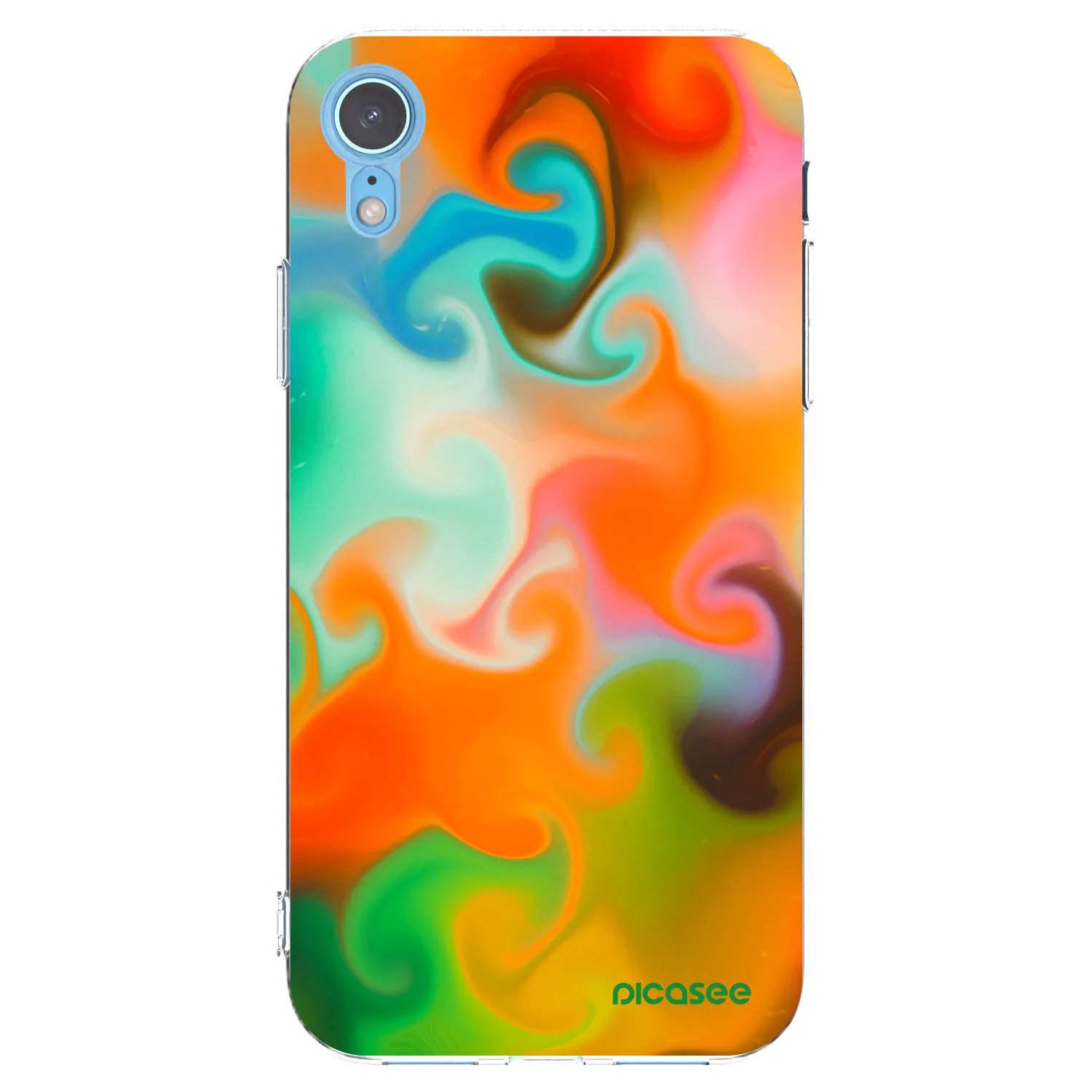 Picasee husă transparentă din silicon pentru Apple iPhone XR - Juice