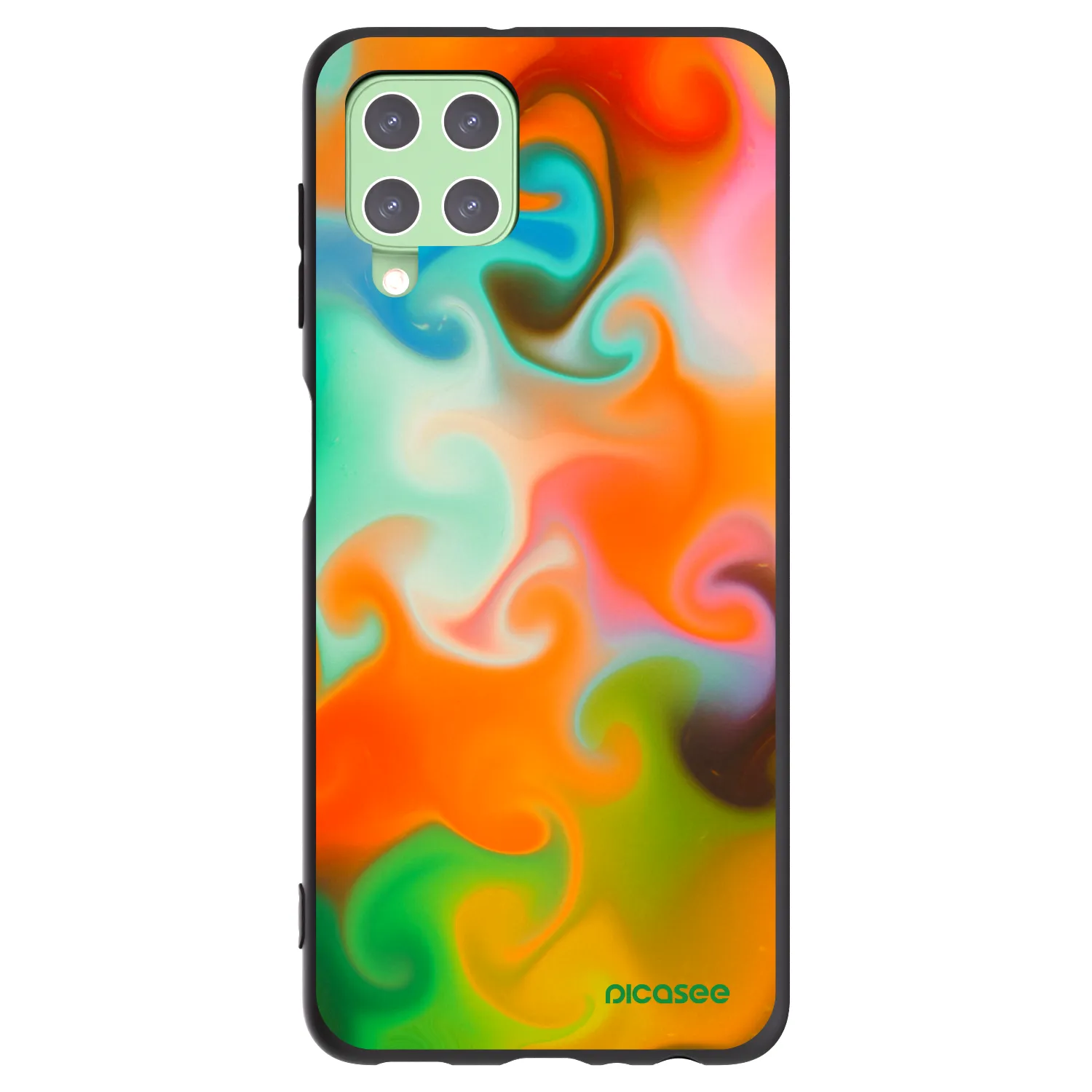 Picasee husă neagră din silicon pentru Samsung Galaxy A22 A225F 4G - Juice