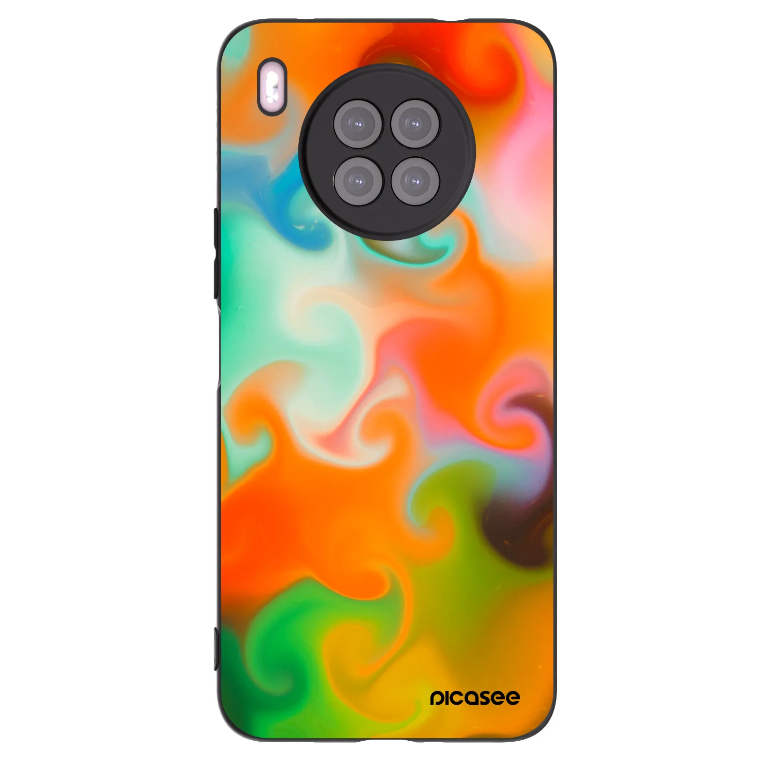 Picasee husă neagră din silicon pentru Huawei Nova 8i - Juice