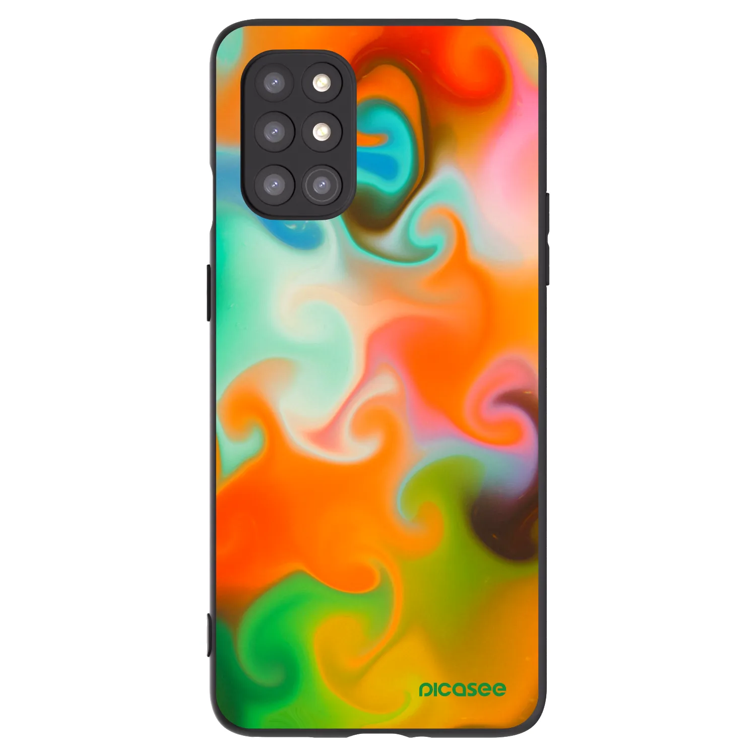Picasee husă neagră din silicon pentru OnePlus 8T - Juice