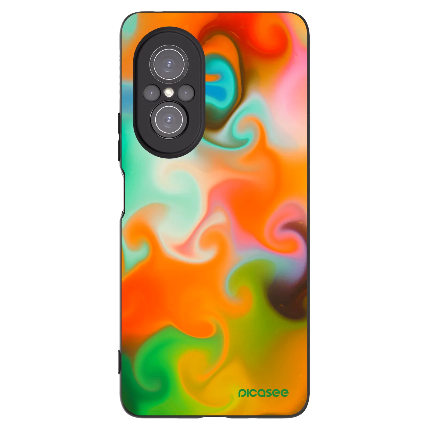Picasee husă neagră din silicon pentru Huawei Nova 9 SE - Juice