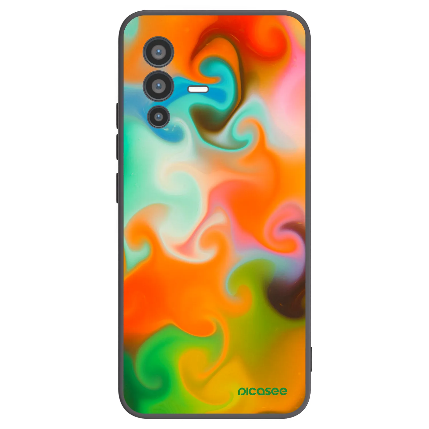 Picasee husă neagră din silicon pentru Vivo V23 5G - Juice