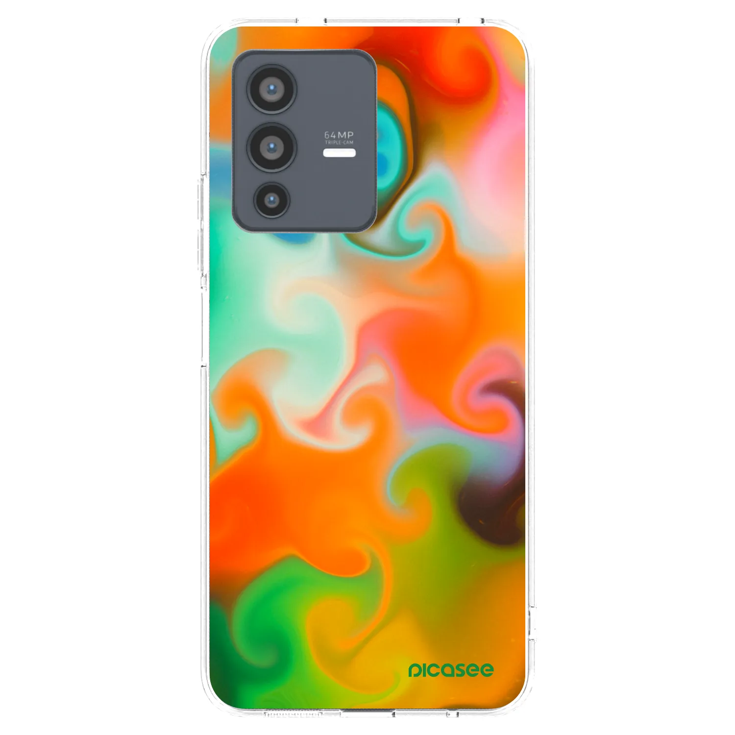 Picasee husă transparentă din silicon pentru Vivo V23 5G - Juice