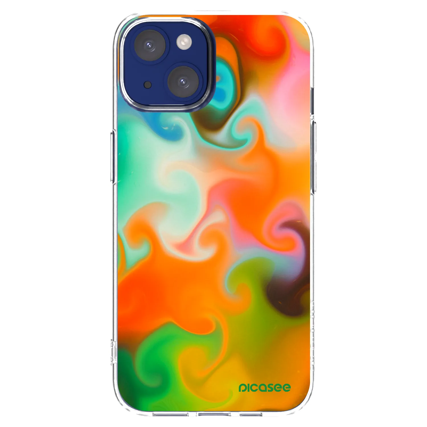 Picasee husă transparentă din silicon pentru Apple iPhone 14 - Juice