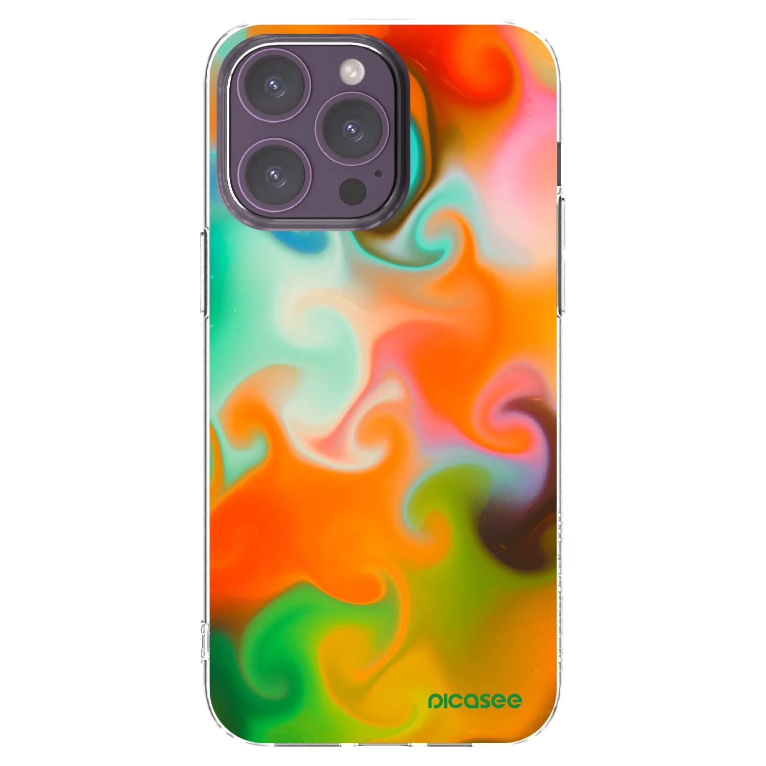 Picasee husă transparentă din silicon pentru Apple iPhone 14 Pro Max - Juice