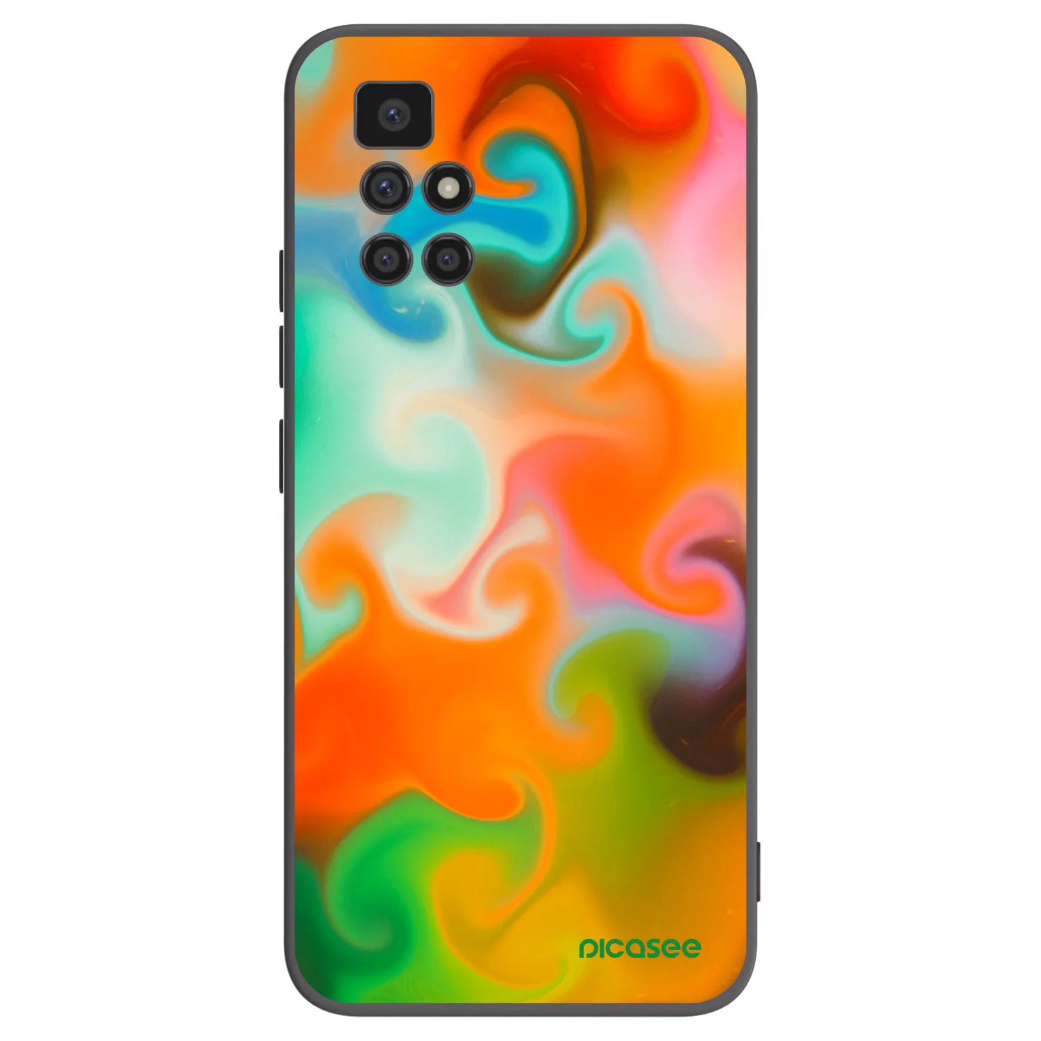 Picasee husă neagră din silicon pentru Xiaomi Redmi 10 (2022) - Juice