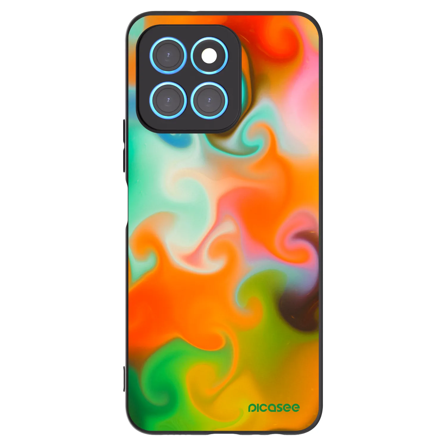 Picasee husă neagră din silicon pentru Honor X8 5G - Juice