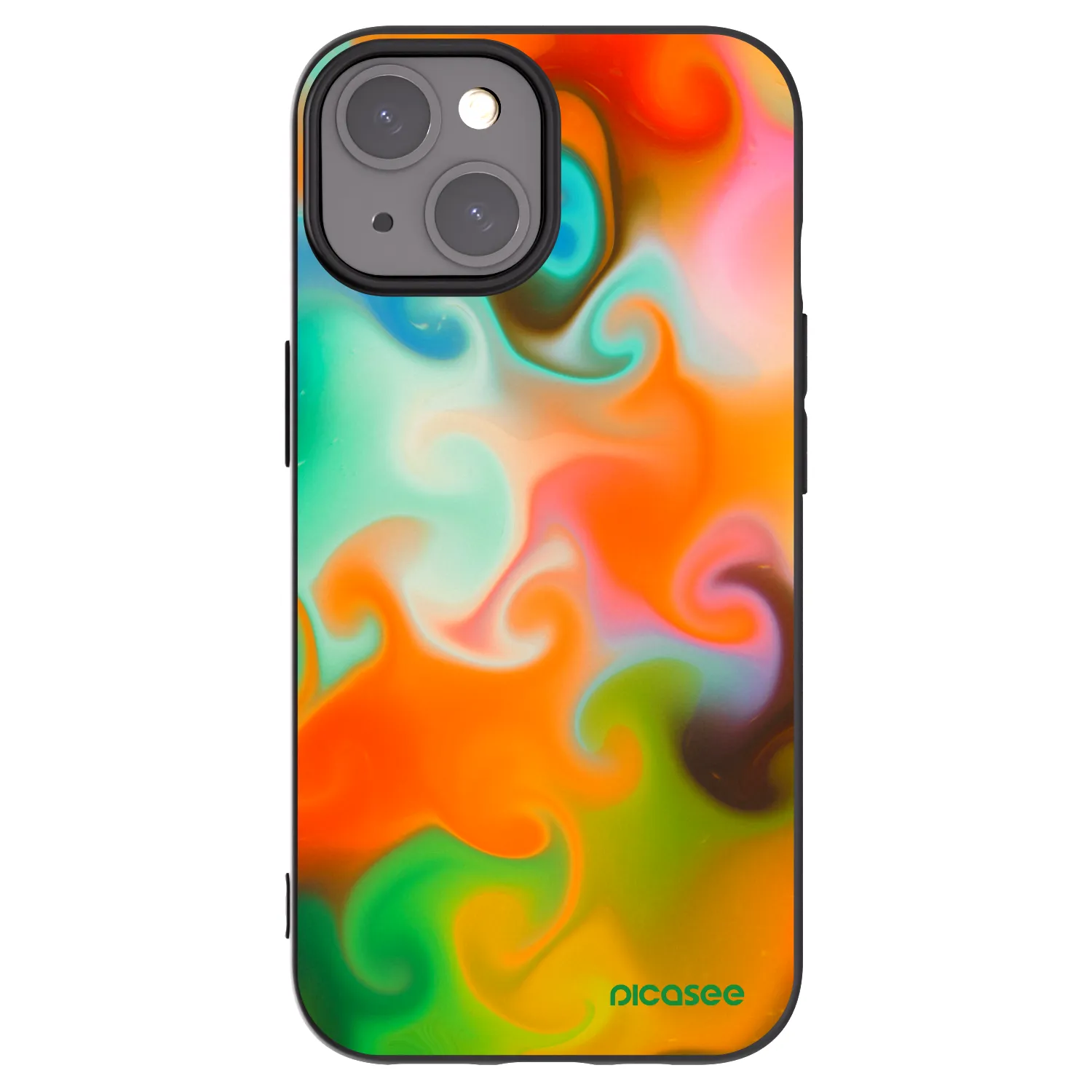 Picasee husă neagră din silicon pentru Apple iPhone 15 - Juice