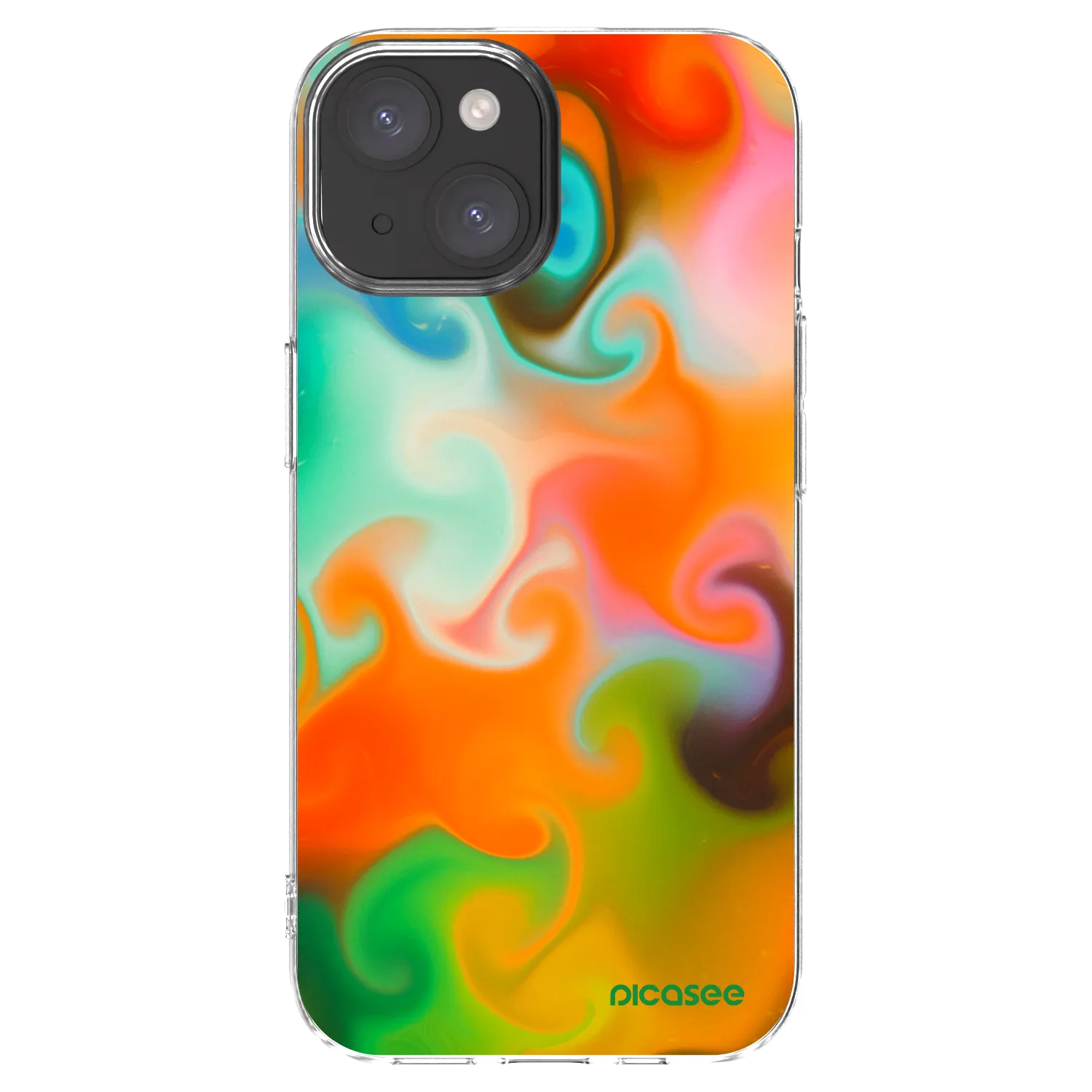 Picasee husă transparentă din silicon pentru Apple iPhone 15 - Juice