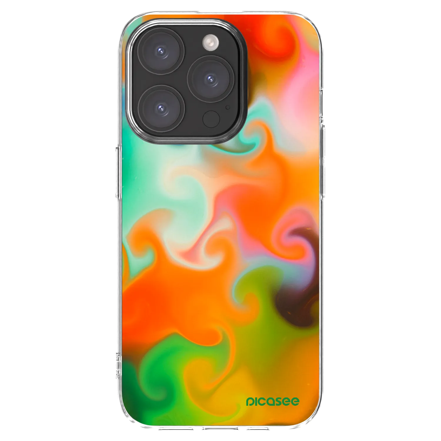 Picasee husă transparentă din silicon pentru Apple iPhone 15 Pro - Juice