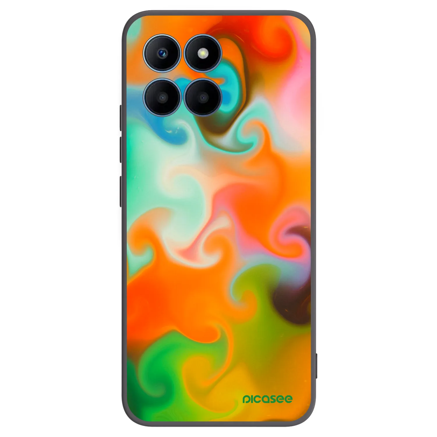Picasee husă neagră din silicon pentru Honor 70 Lite - Juice