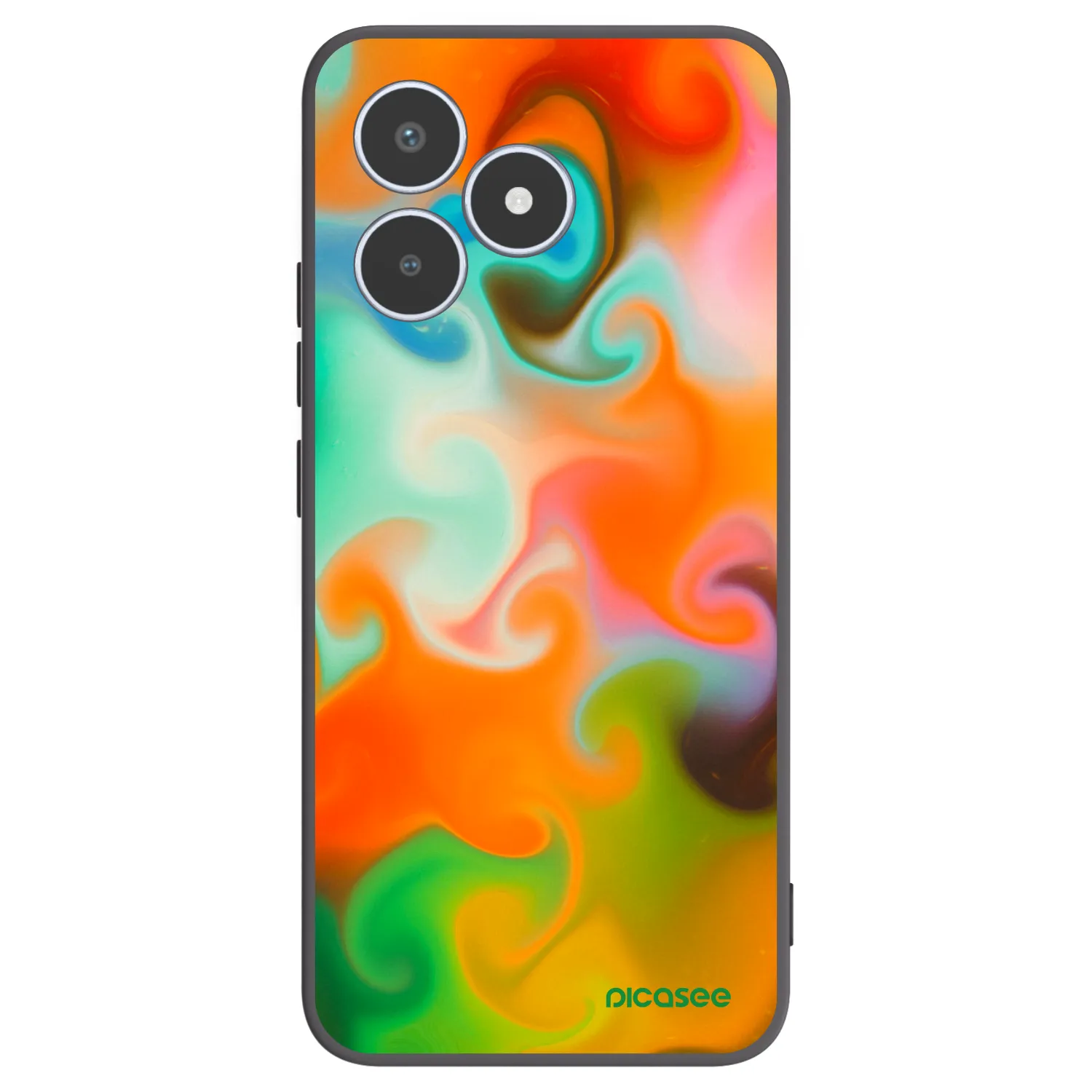 Picasee husă neagră din silicon pentru Realme C53 - Juice