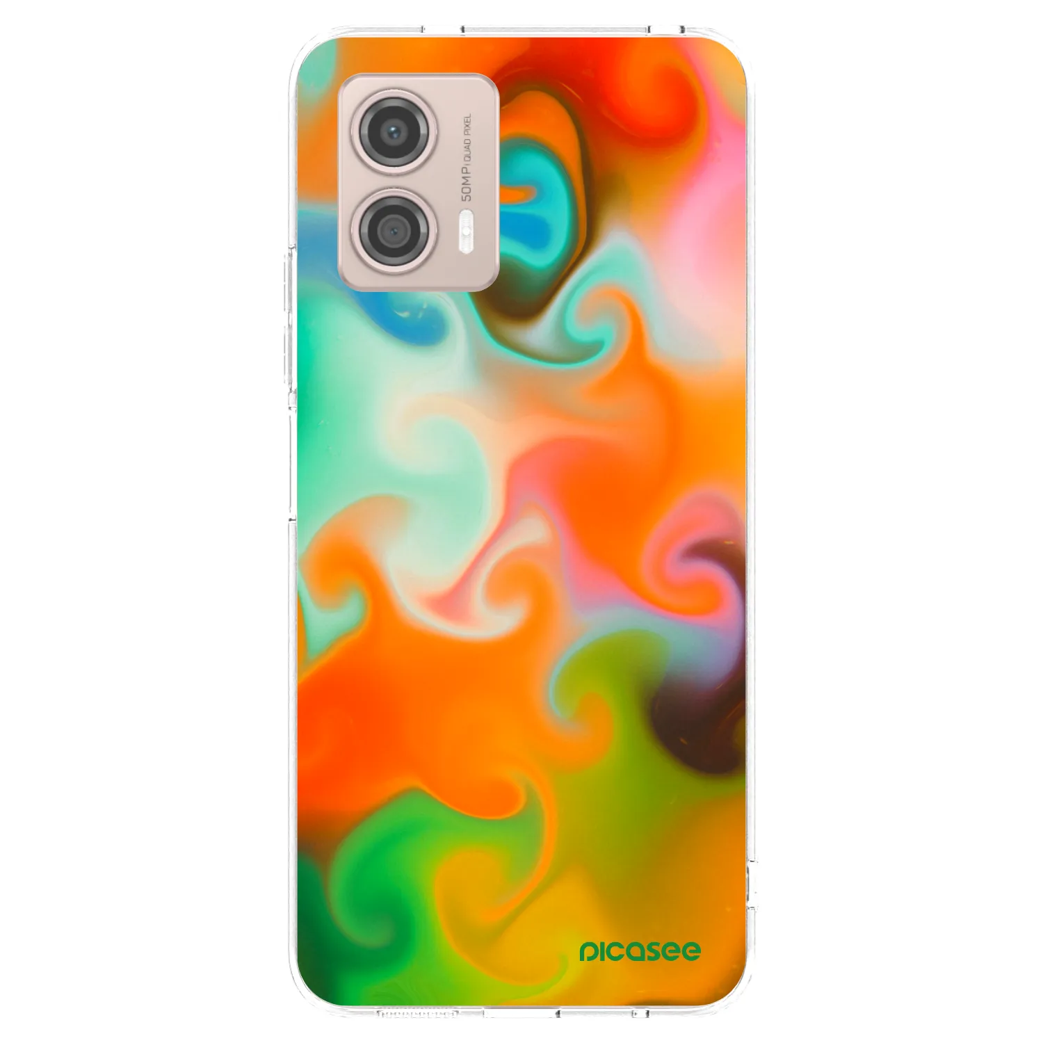 Picasee husă transparentă din silicon pentru Motorola Moto G53 5G - Juice