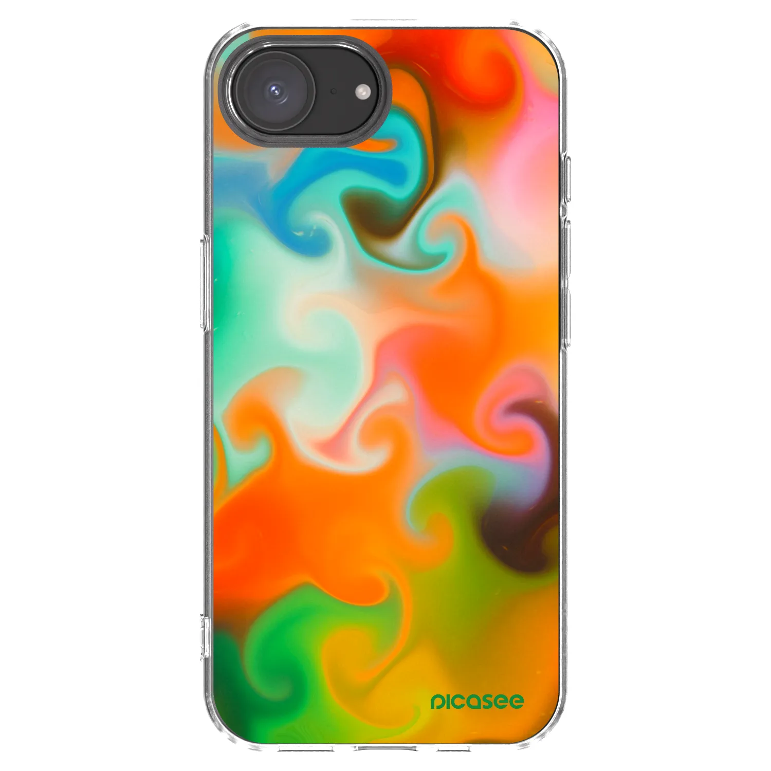 Picasee husă transparentă din silicon pentru Apple iPhone 16e - Juice
