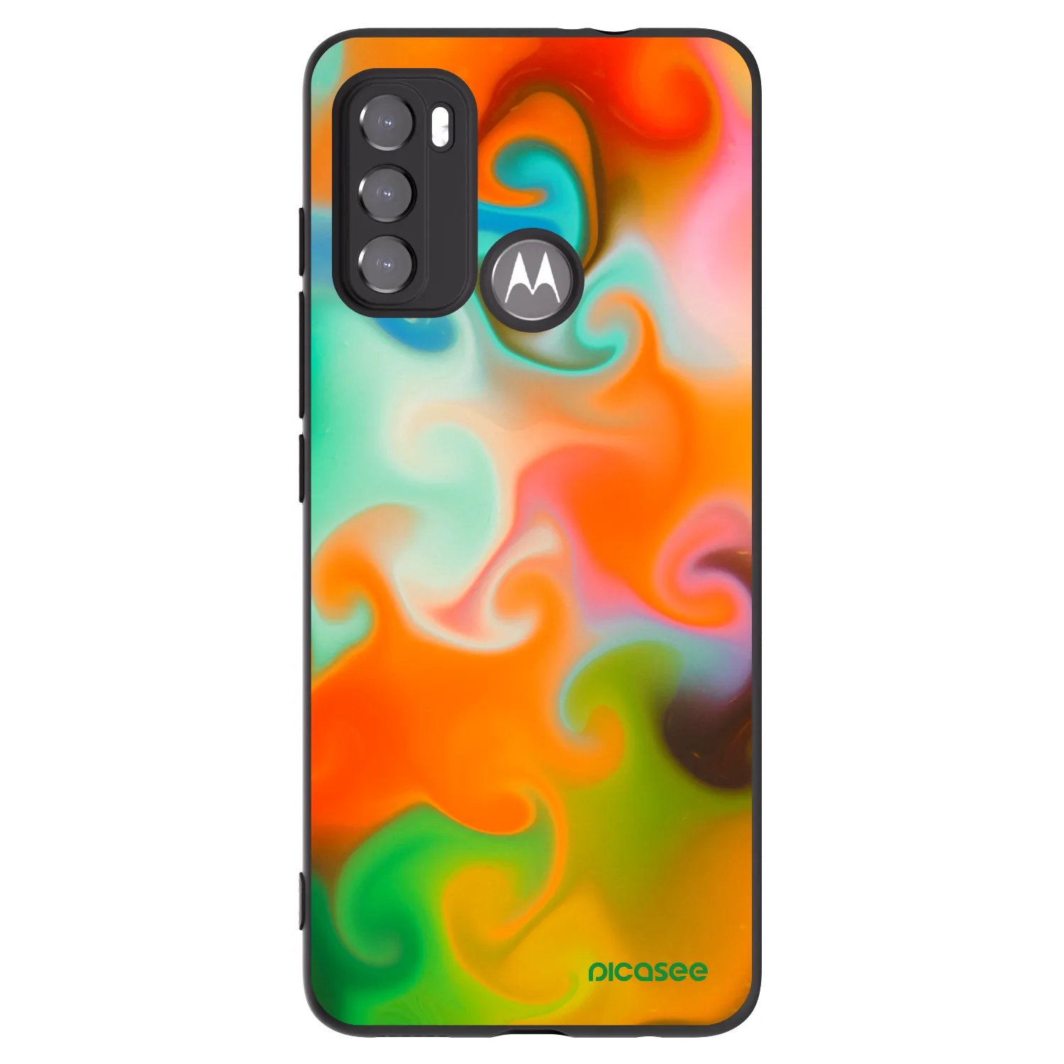 Picasee husă neagră din silicon pentru Motorola Edge 60 5G - Juice