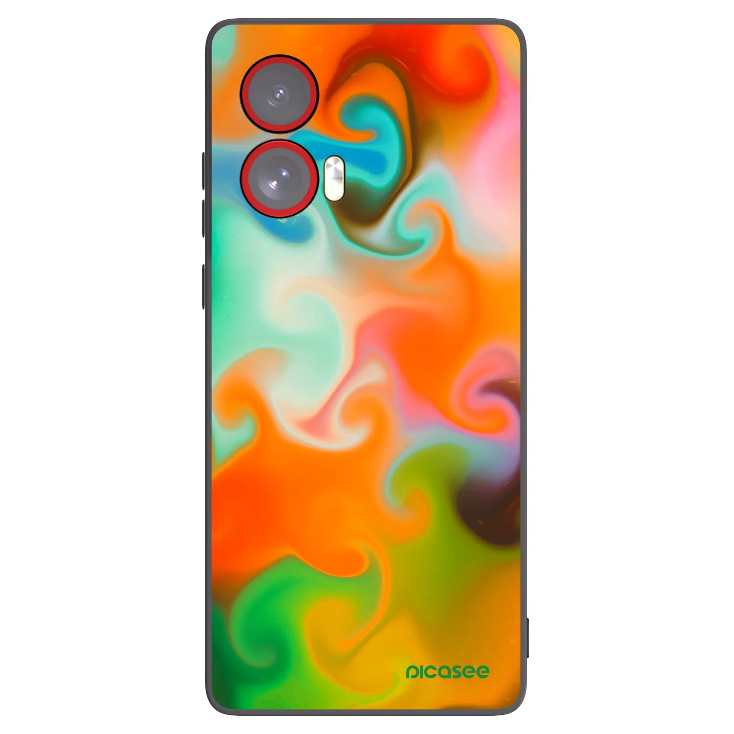 Picasee husă neagră din silicon pentru Motorola Edge 50 Fusion - Juice