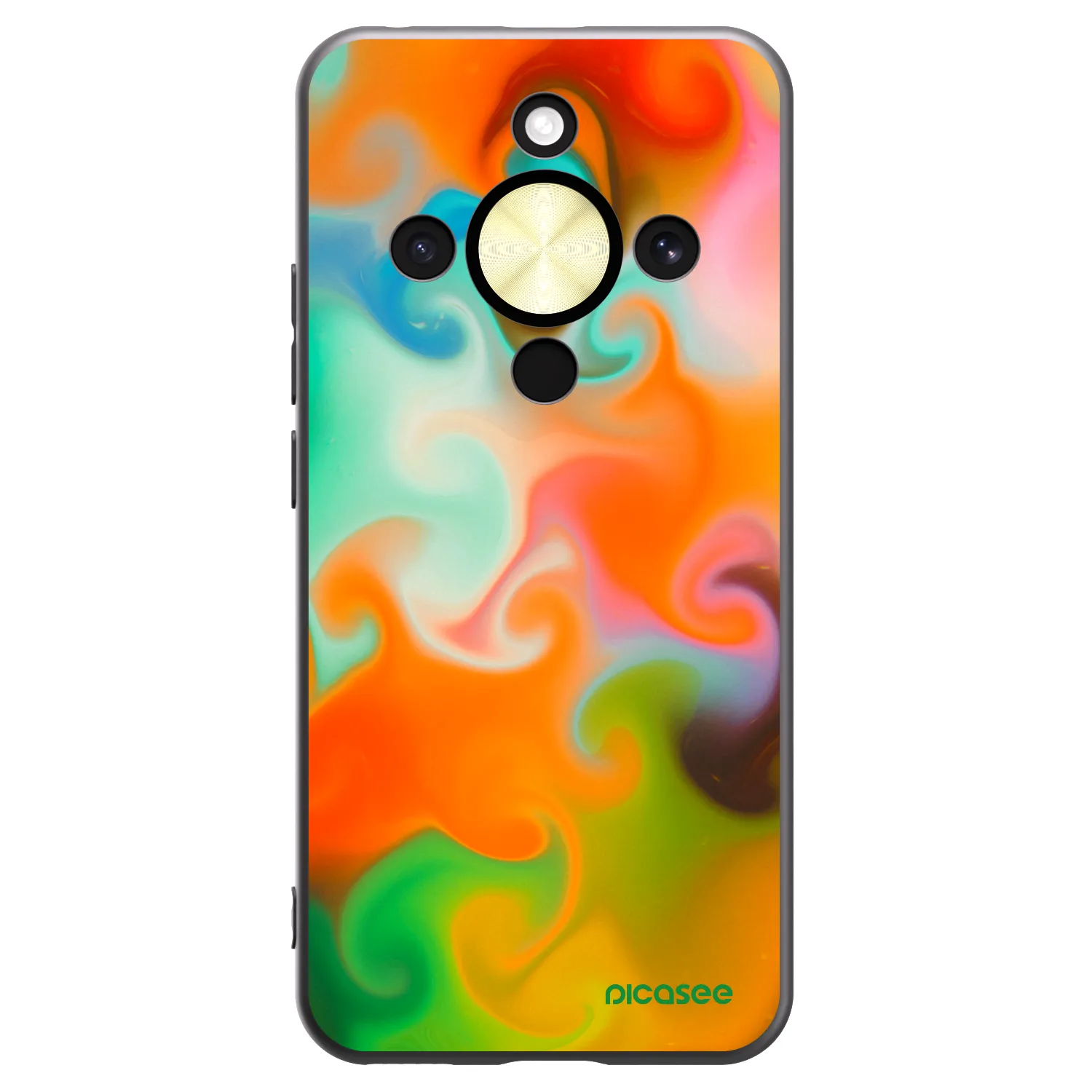 Picasee husă neagră din silicon pentru Honor Magic8 Lite 5G - Juice