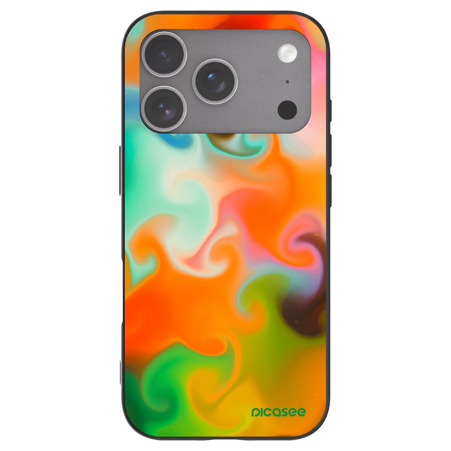 Picasee husă neagră din silicon pentru Apple iPhone 18 Pro - Juice