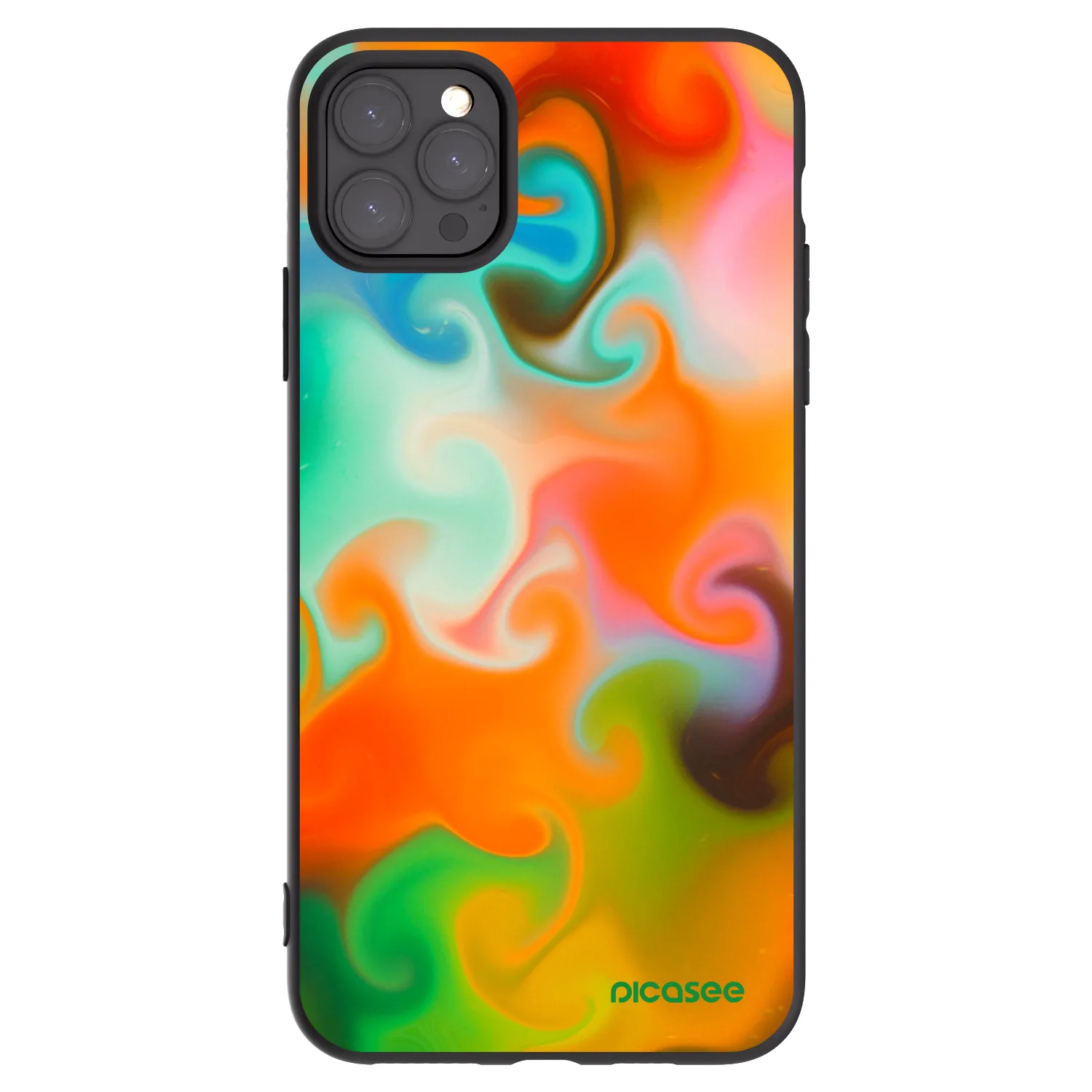 Picasee husă neagră din silicon pentru Apple iPhone 11 Pro Max - Juice