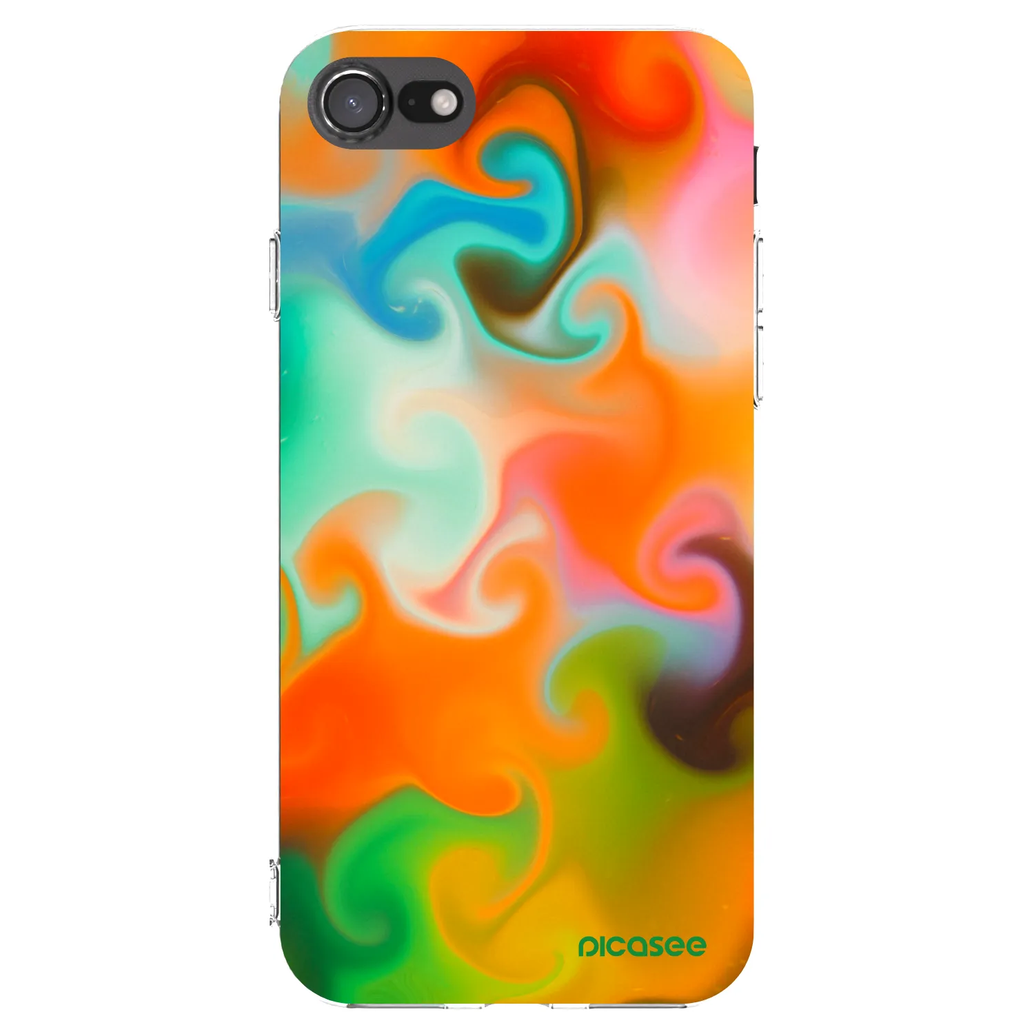 Picasee husă transparentă din silicon pentru Apple iPhone 8 - Juice
