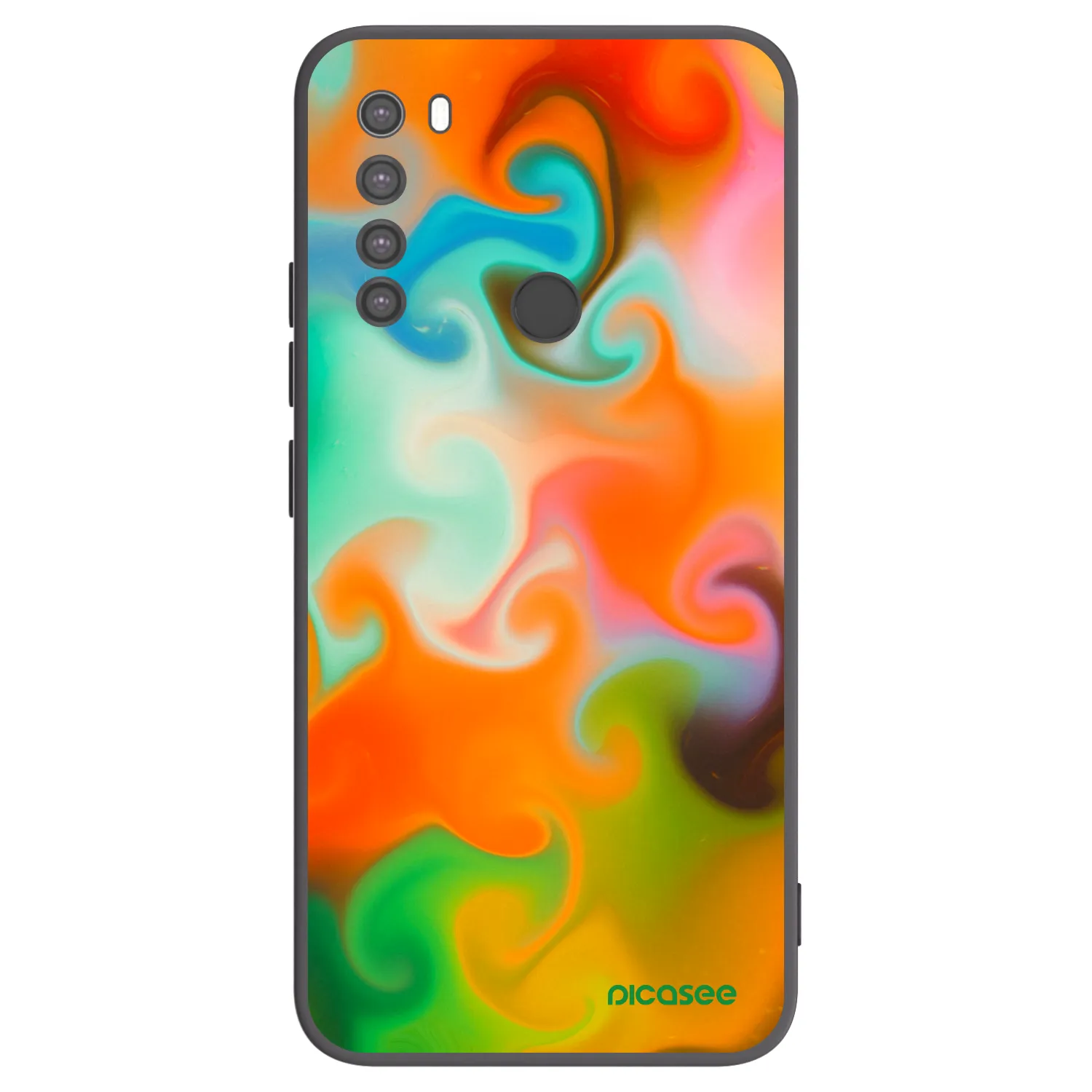 Picasee husă neagră din silicon pentru Xiaomi Redmi Note 8 - Juice