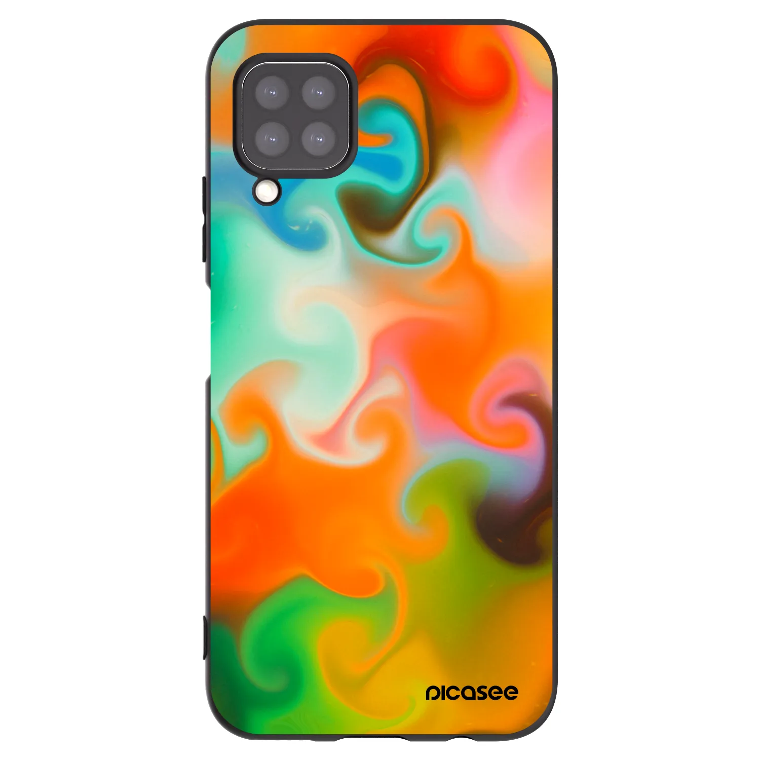 Picasee husă neagră din silicon pentru Huawei P40 Lite - Juice