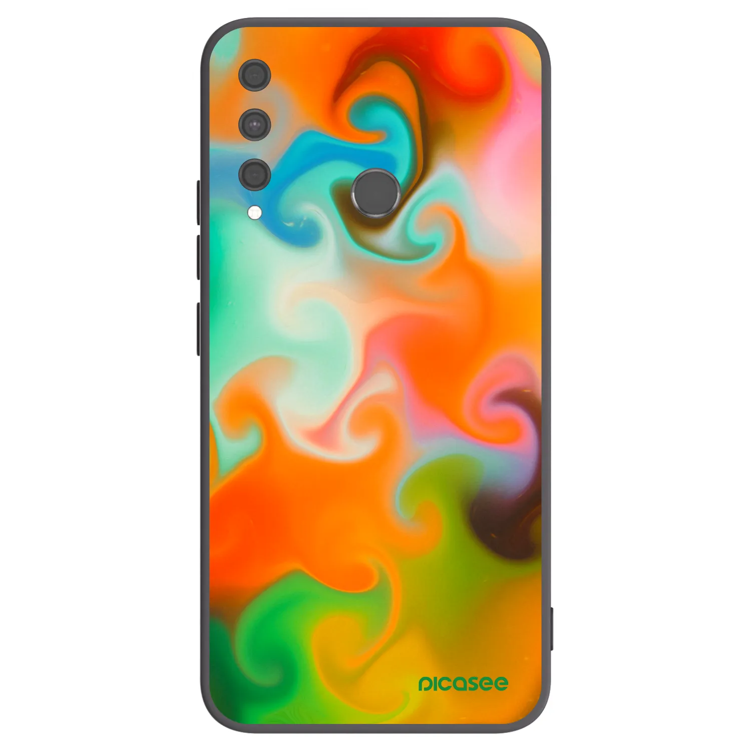 Picasee husă neagră din silicon pentru Huawei P40 Lite E - Juice