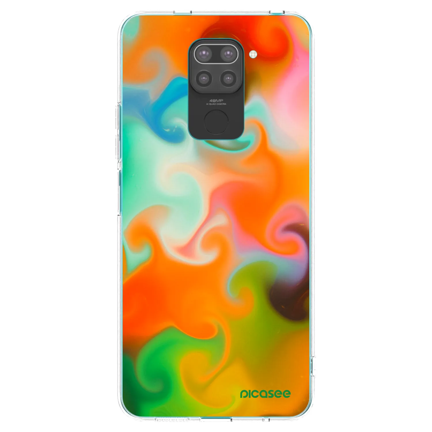 Picasee husă neagră din silicon pentru Xiaomi Redmi Note 9 - Juice