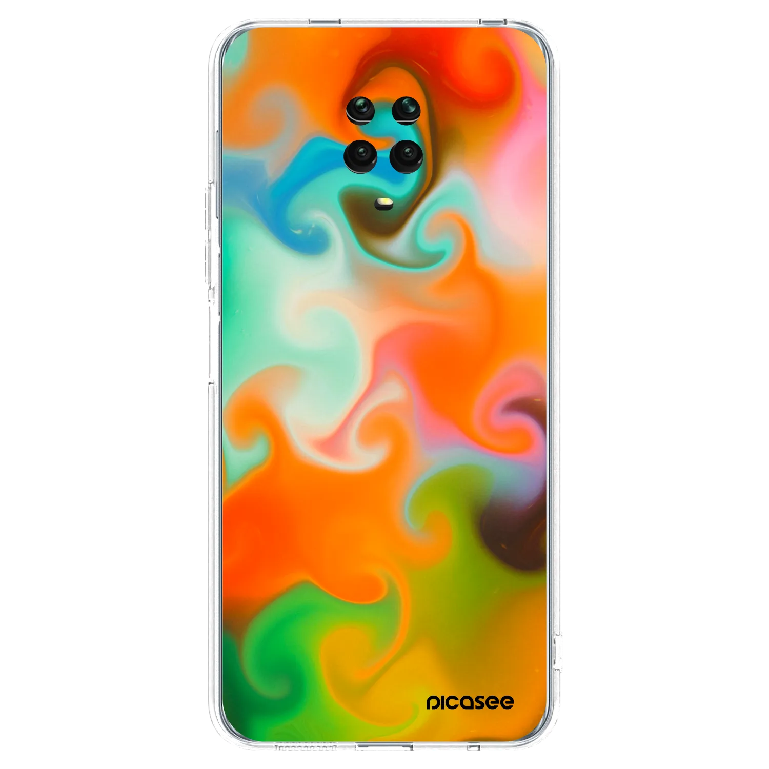 Picasee husă transparentă din silicon pentru Xiaomi Redmi Note 9S - Juice