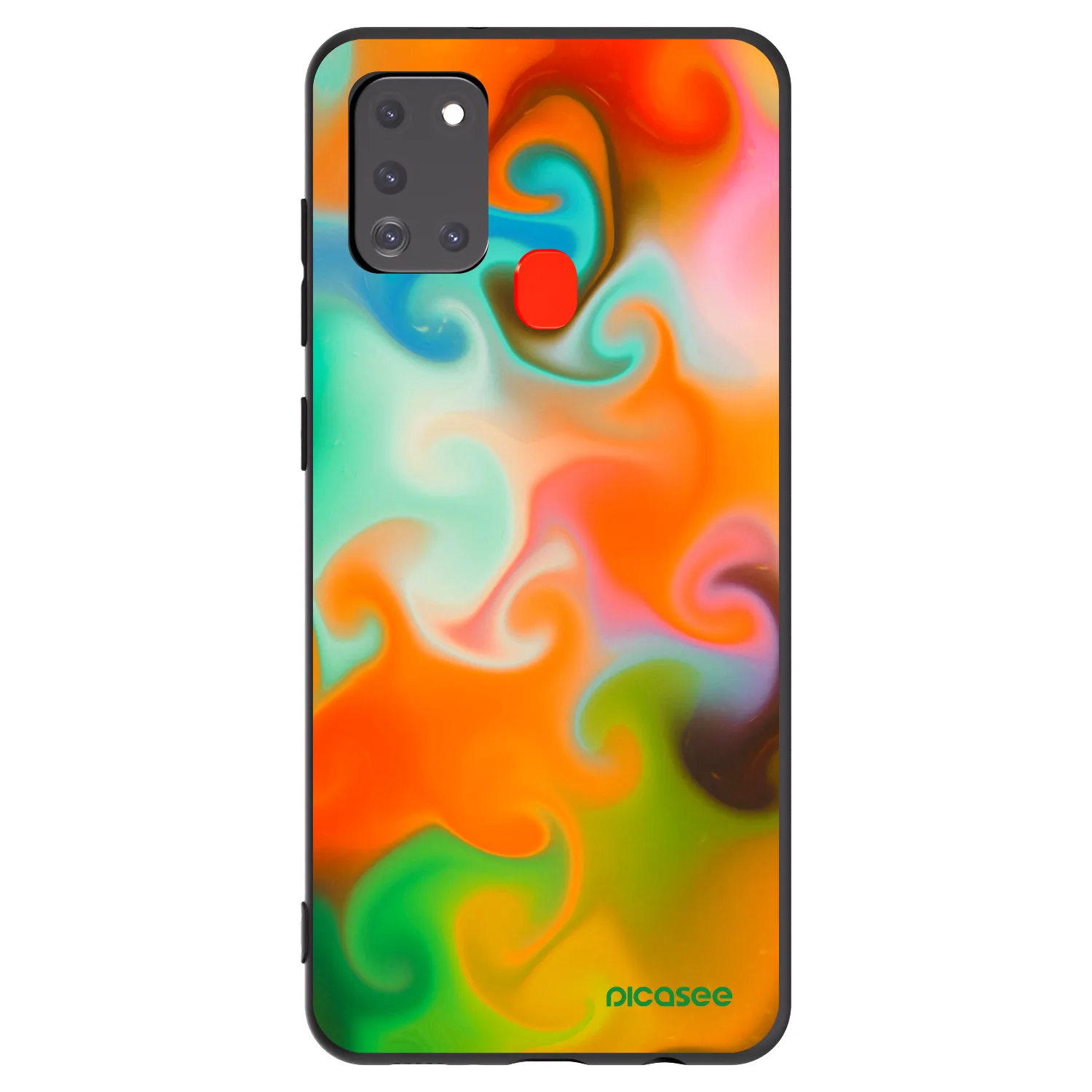 Picasee husă neagră din silicon pentru Samsung Galaxy A21s - Juice