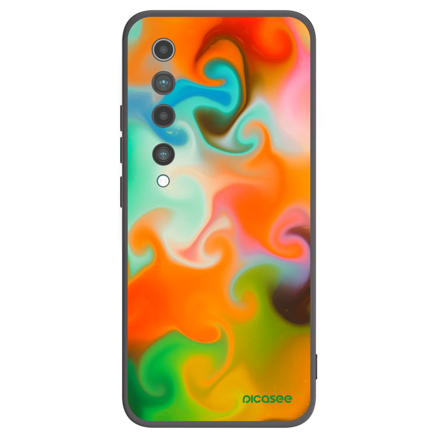 Picasee husă neagră din silicon pentru Xiaomi Mi 10 - Juice