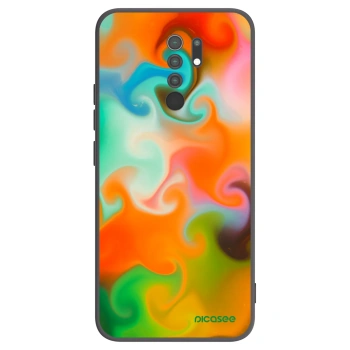 Picasee husă neagră din silicon pentru Xiaomi Redmi 9 - Juice