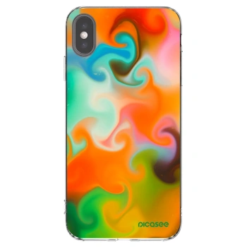 Picasee husă transparentă din silicon pentru Apple iPhone XS Max - Juice