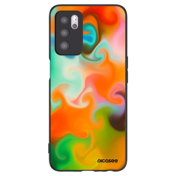 Picasee husă neagră din silicon pentru OPPO A16s - Juice