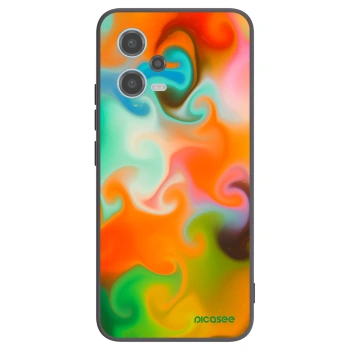 Picasee husă neagră din silicon pentru Xiaomi Redmi Note 12 5G - Juice