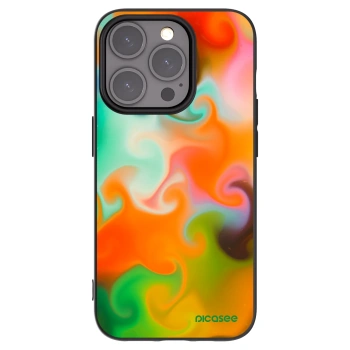 Picasee husă neagră din silicon pentru Apple iPhone 15 Pro - Juice