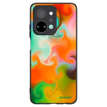 Picasee husă neagră din silicon pentru Honor X7a - Juice
