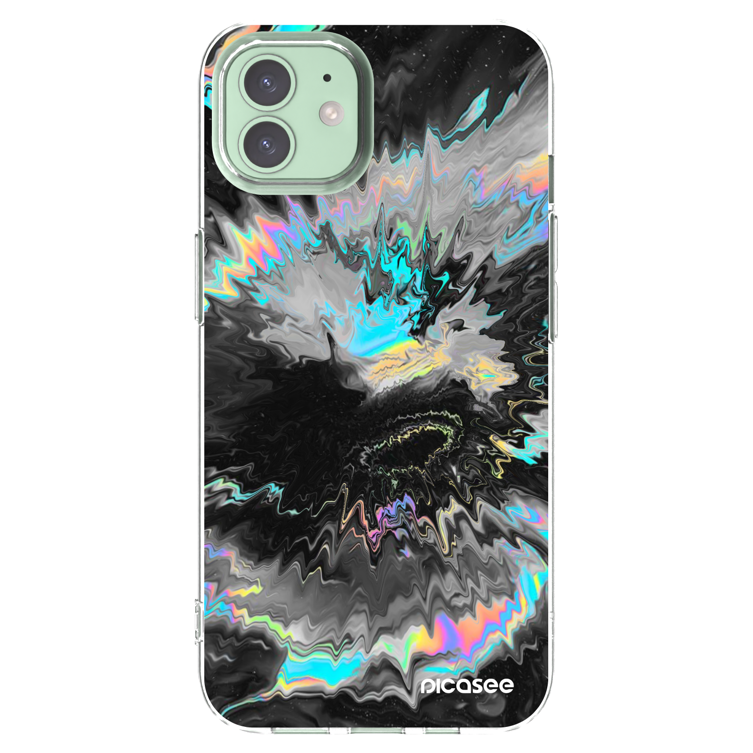 Picasee husă transparentă din silicon pentru Apple iPhone 12 - Magnetic