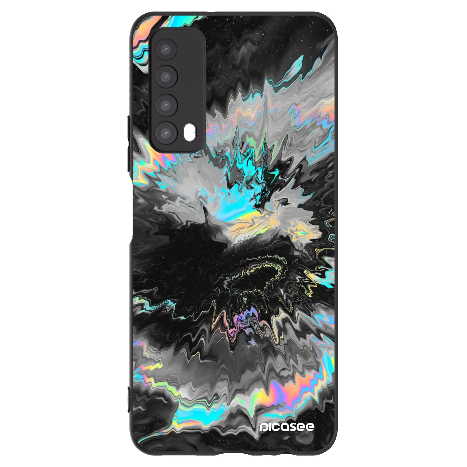 Picasee husă neagră din silicon pentru Huawei P Smart 2021 - Magnetic