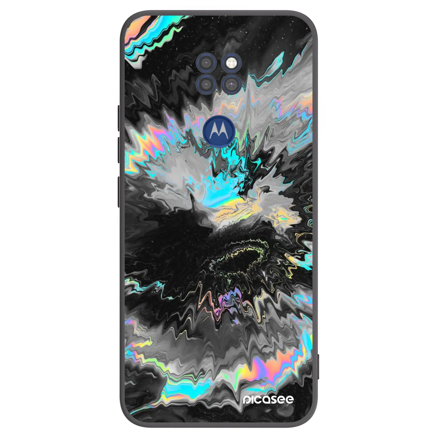 Picasee husă neagră din silicon pentru Motorola Moto G9 Play - Magnetic