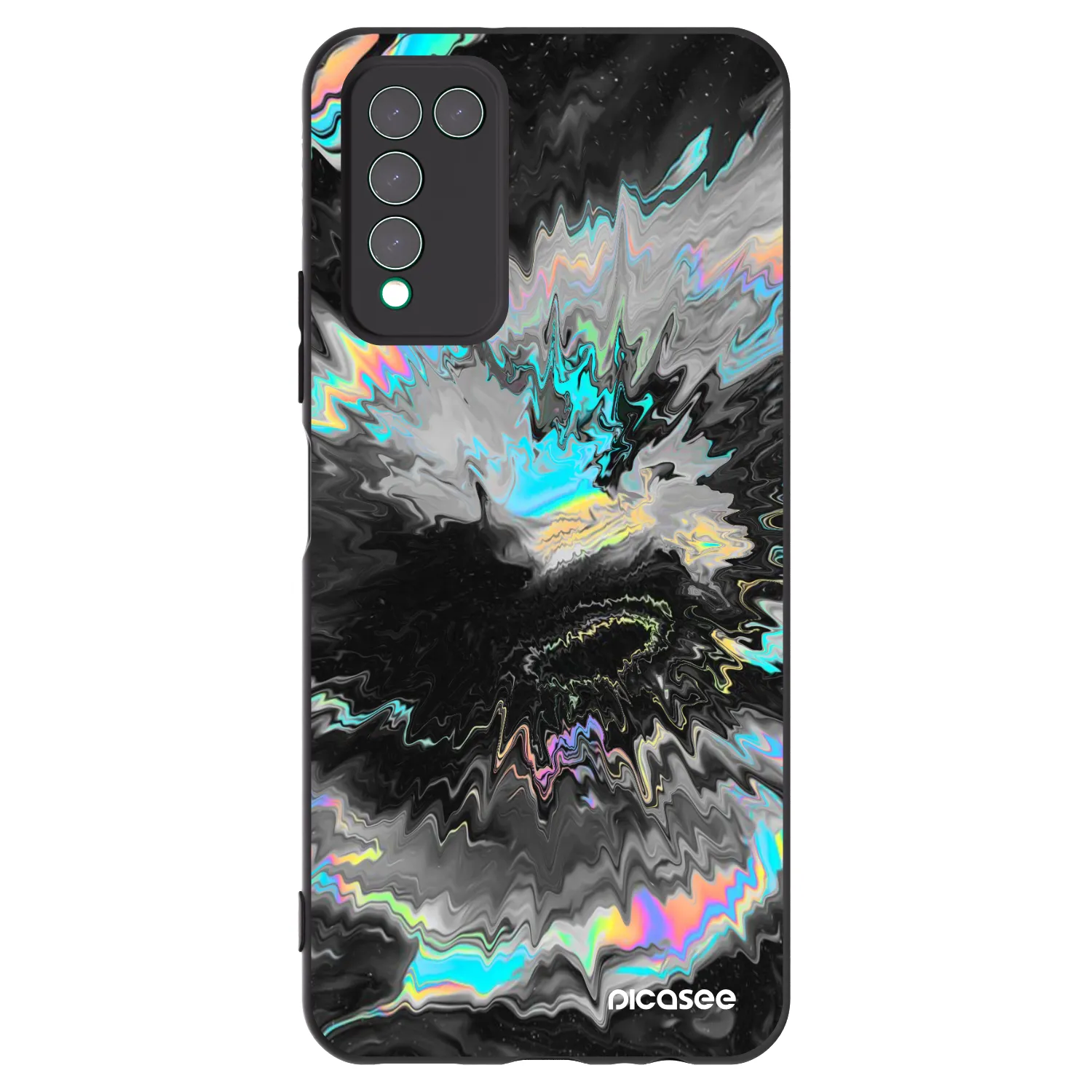 Picasee husă neagră din silicon pentru Honor 10X Lite - Magnetic