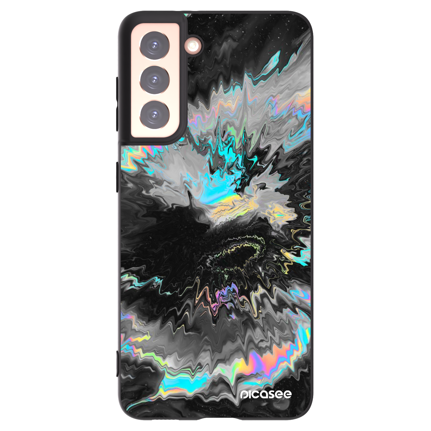 Picasee husă neagră din silicon pentru Samsung Galaxy S21 5G G991B - Magnetic