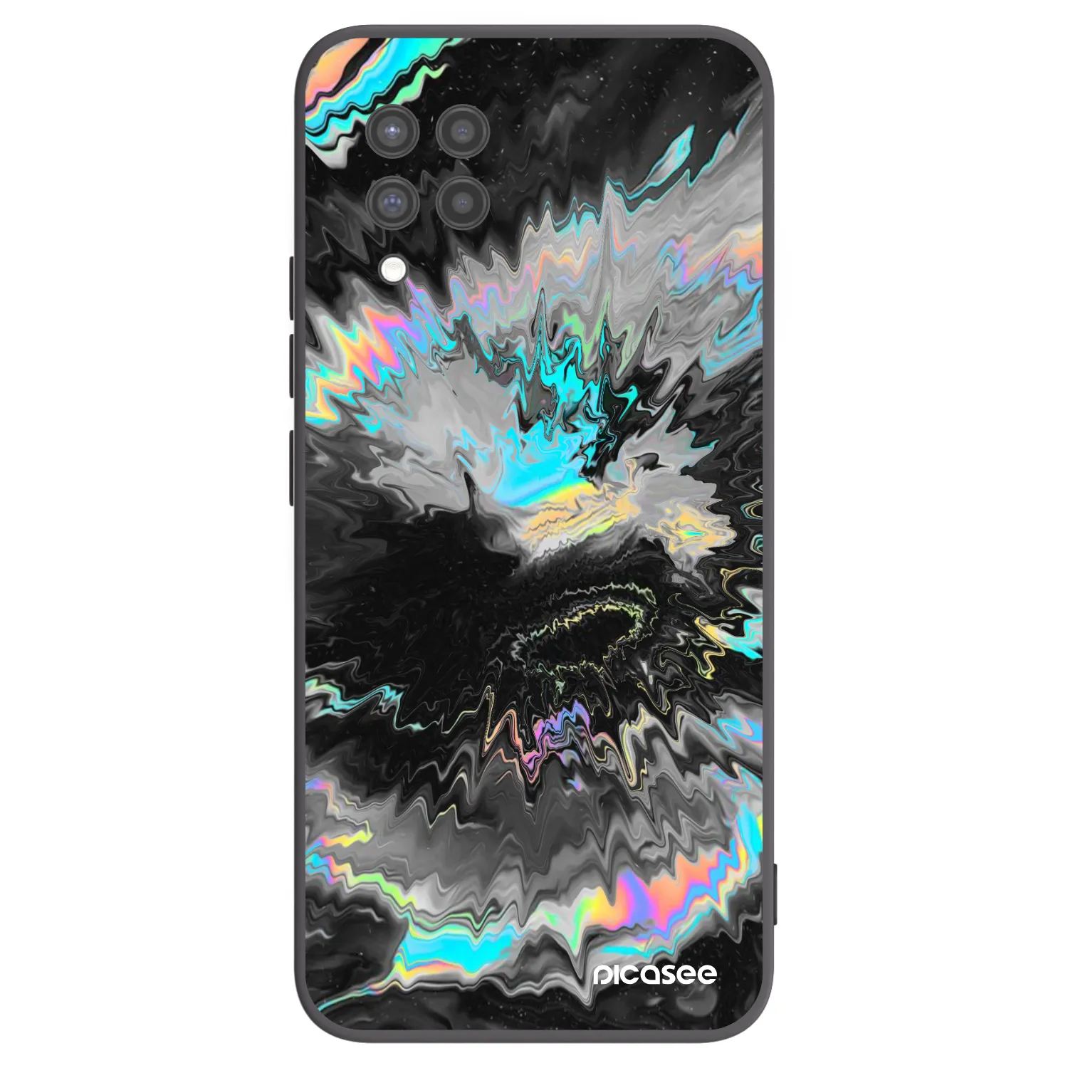 Picasee husă neagră din silicon pentru Samsung Galaxy A42 A426B - Magnetic