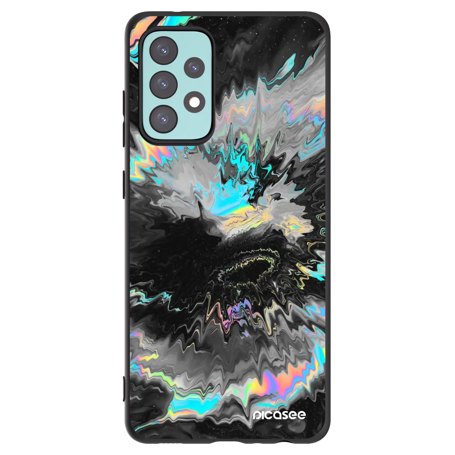 Picasee husă neagră din silicon pentru Samsung Galaxy A72 A725F - Magnetic