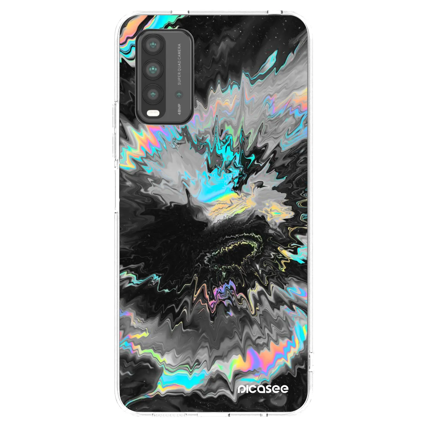 Picasee husă neagră din silicon pentru Xiaomi Redmi 9T - Magnetic