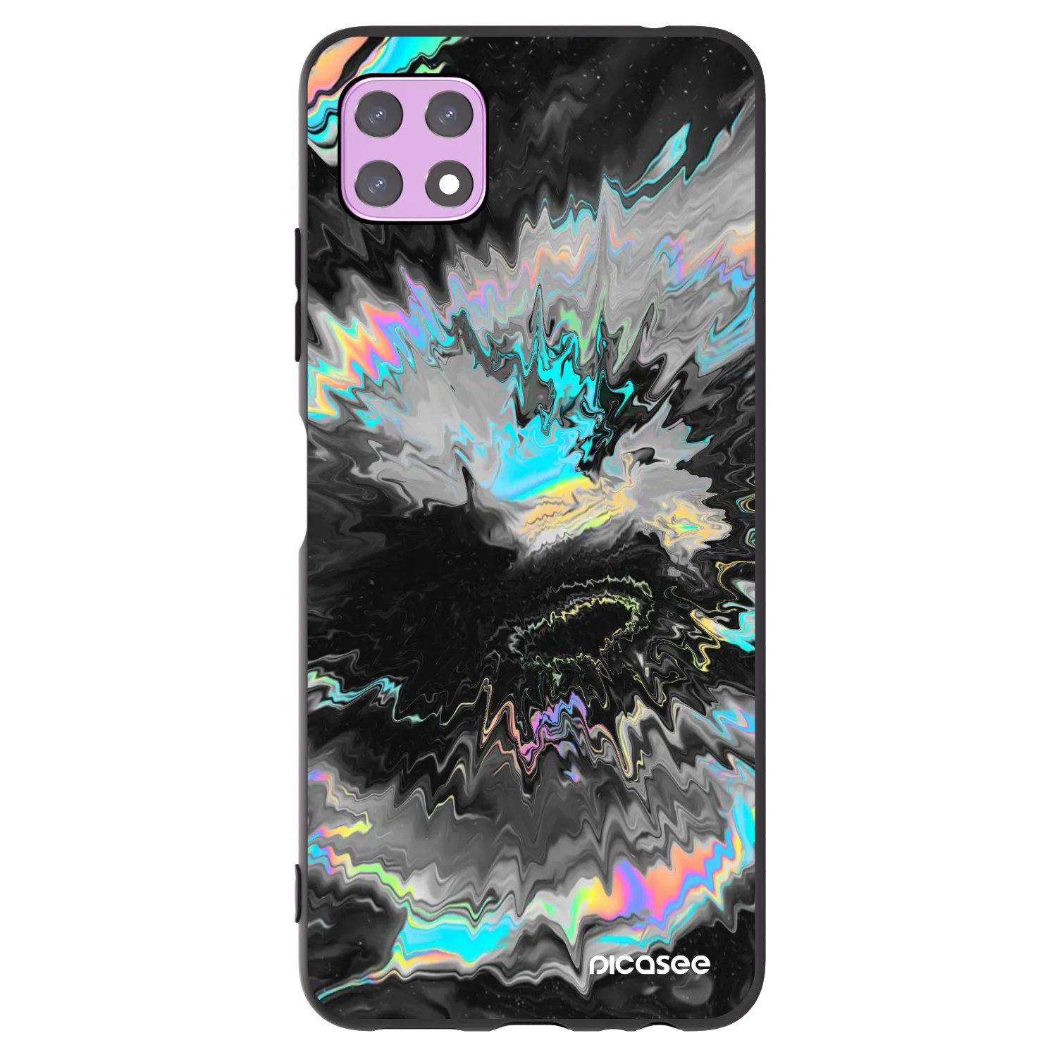 Picasee husă neagră din silicon pentru Samsung Galaxy A22 A226B 5G - Magnetic