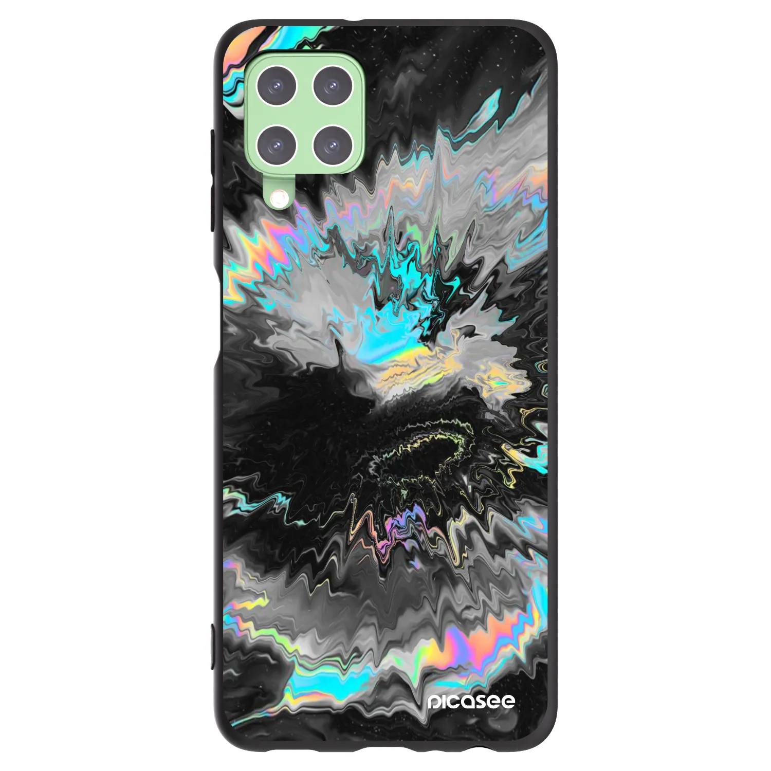 Picasee husă neagră din silicon pentru Samsung Galaxy A22 A225F 4G - Magnetic