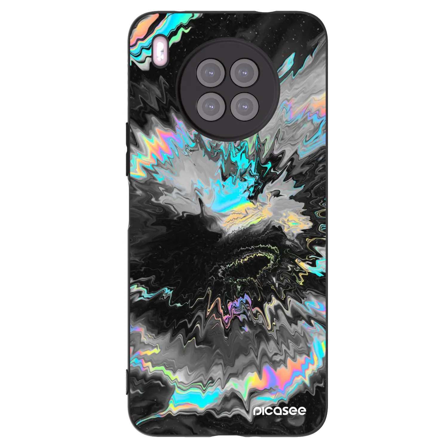 Picasee husă neagră din silicon pentru Huawei Nova 8i - Magnetic